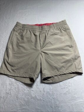 Birdiebound Men's Khaki Athletic Shorts with Elastic Drawstring Waist